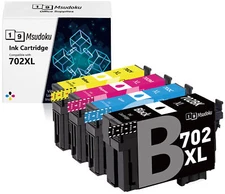 4PK 702XL T702XL Ink Cartridges For Epson  702 WorkForce WF-3720 WF-3730 WF-3733