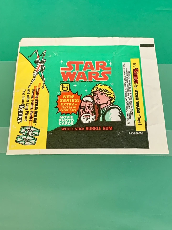 1977 TOPPS STAR WARS SERIES 4 COMPLETE GREEN 66 CARD SET WITH WRAPPER IN BINDER! - Image 3 of 4