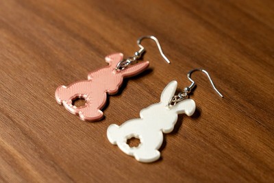 Ostern Hase Osterhase Easter Bunny Rabbit Ohrringe Design Mädchen Earrings