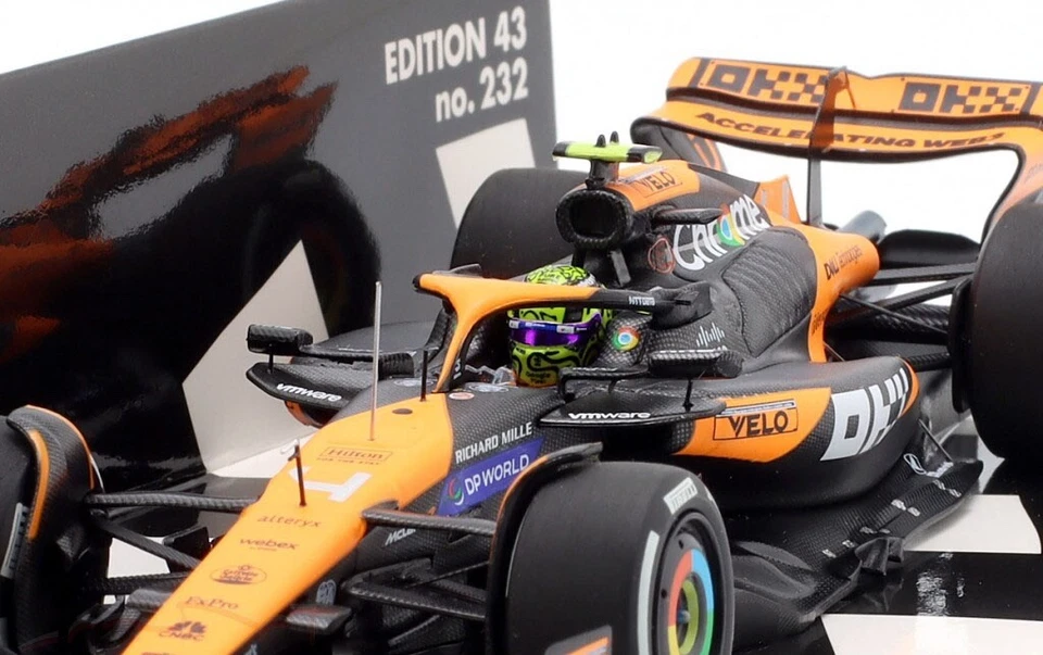 Minichamps McLaren MCL38 Winner Miami GP 2024 - Lando Norris 1/43 Scale - Image 4 of 4