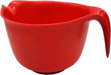 GLAD Mixing Bowl with Handle – 3 Quart | Heavy Duty Plastic with Pour Spout and 