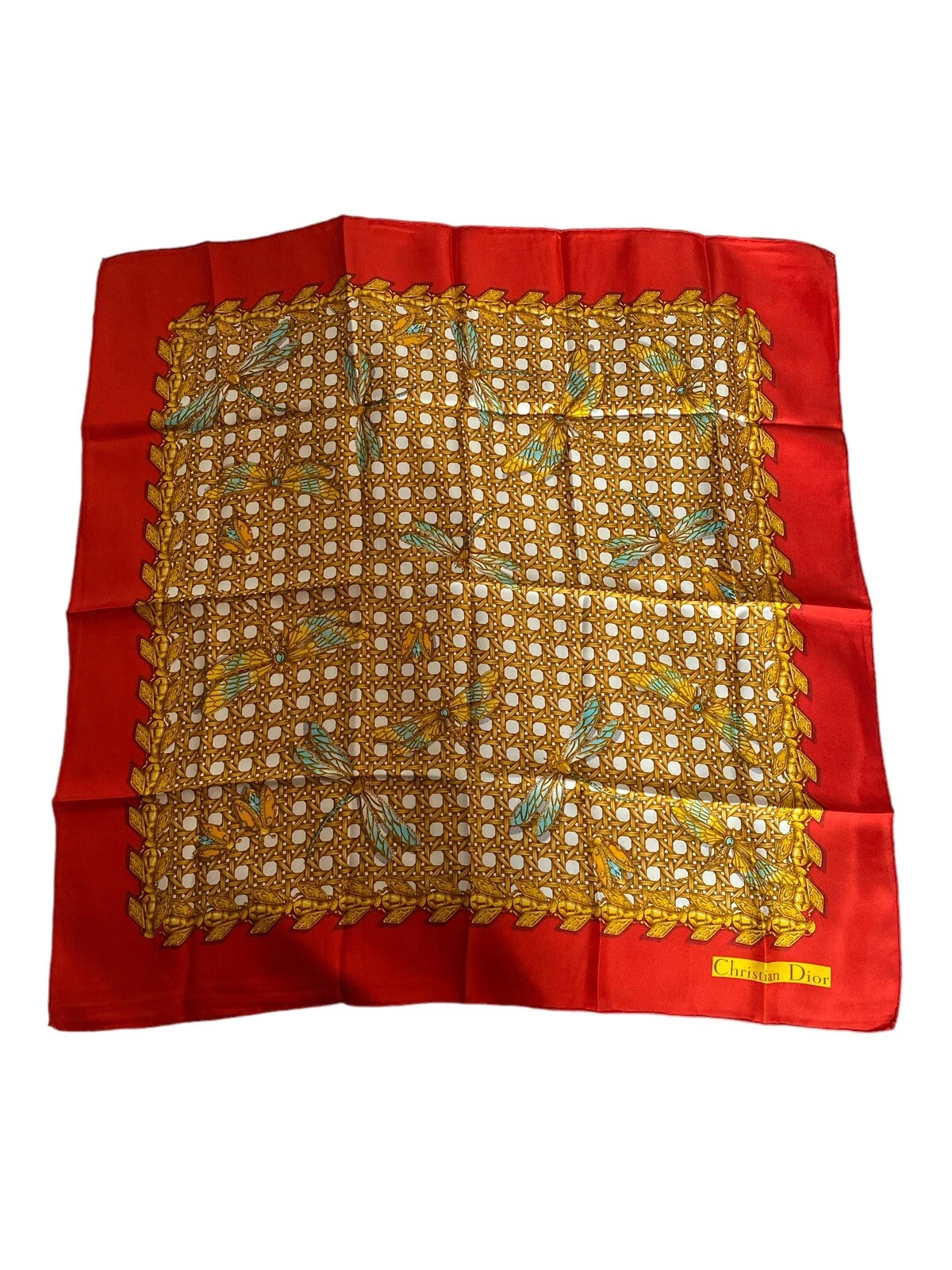 Écharpe en soie Noël Dior 65 cm
