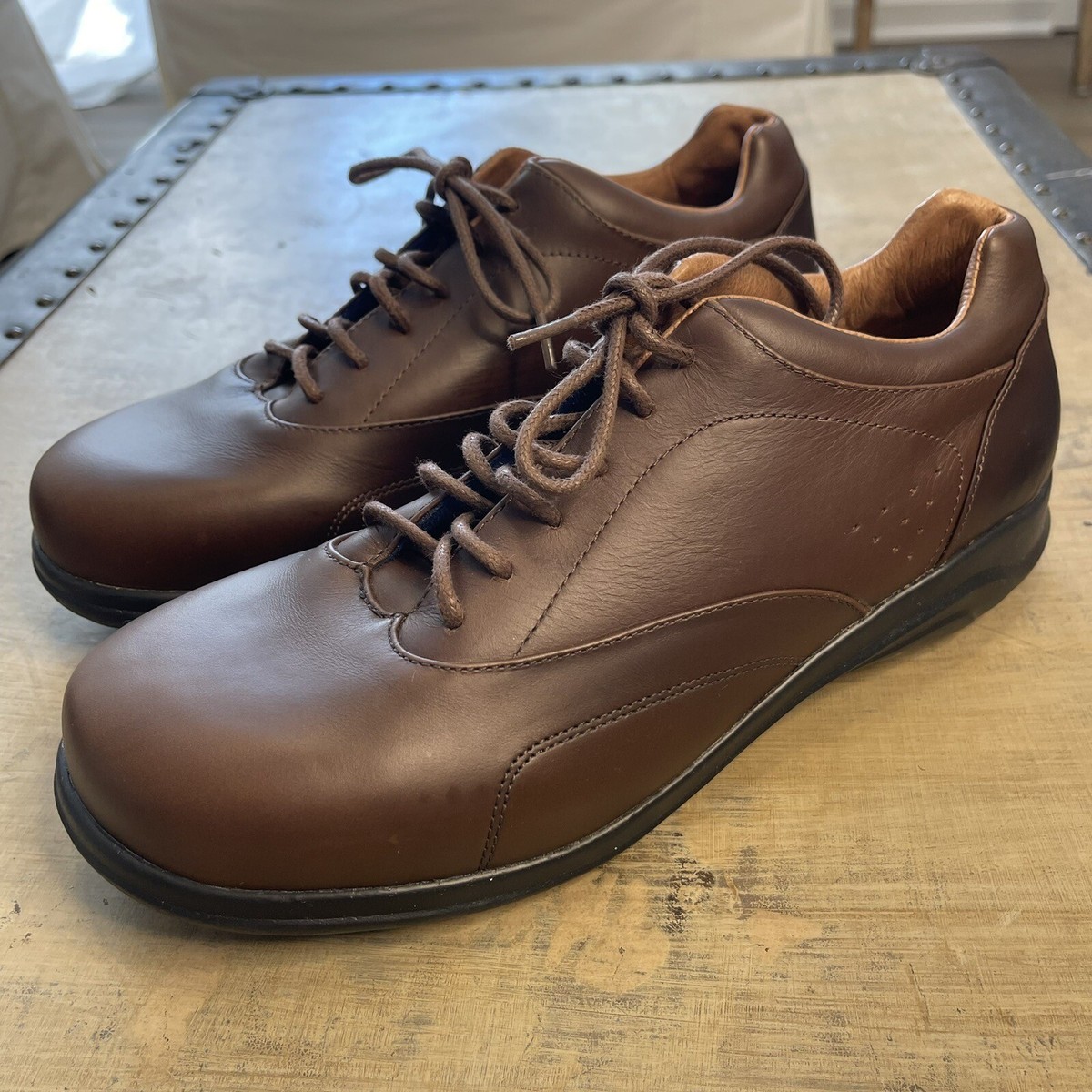 Oasis Women's Leela Lace-Up Oxford Shoes MOCCA/BLACK Size NWOB