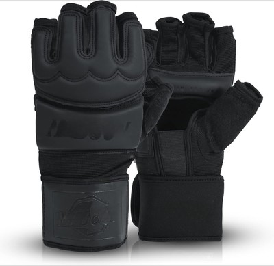 MMA Training Gloves - Boxing, Sparring, Freefight, Grappling, Black