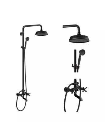 Aolemi Shower Fixture Oil Rubbed Bronze Bathroom Shower Faucet Set Rainfall 8...
