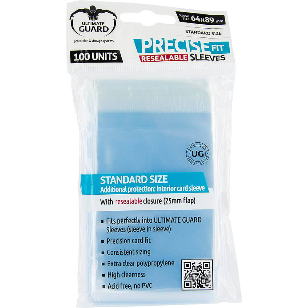 UG Precise Fit Buste per carte perfettamente richiudibili misura standard 100 pe