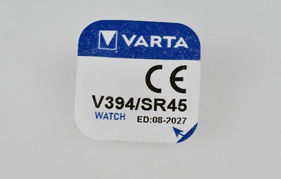 V394 Varta Knopfzelle Batterie V 394, SR936,SR45, SR45H, V394, SG9, S33, SP394