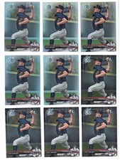 x9 KYLE WRIGHT 2017 Bowman Draft Chrome & Five Refractor Rookie Card lot/set Hot