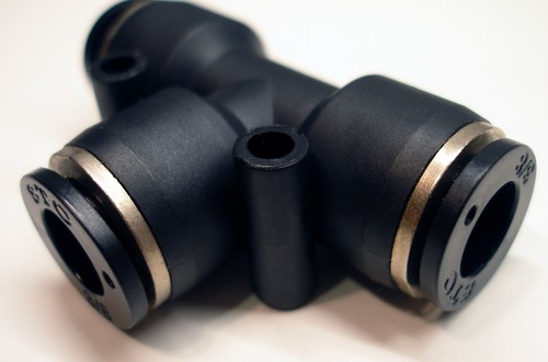 STC, TU 3/8 K, 3/8" Tube OD Tee Union Push-to-Connect Air Pneumatic Fitting - Picture 2 of 10