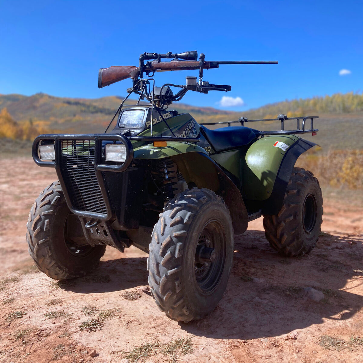 PACK RACK® PLUS, Model PRP1 - ATV Gun & Bow Rack with rubber PACK RACK® PLUS, Model PRP1 - ATV Gun & Bow Rack with rubber