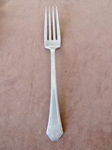 Towle Silver Lady Mary Sterling Dinner Fork 7-1/8"L Monogram 36 grams