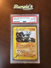 PSA 10 Rhydon 29/144 Non-Holo Pokemon Skyridge on eBay