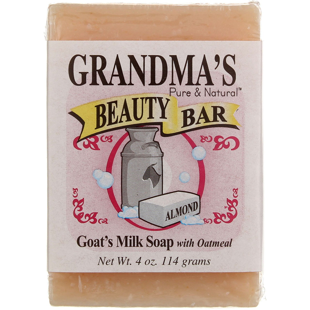 Grandmas Goat Milk Beauty Bar Soap 4 oz Pure Natural