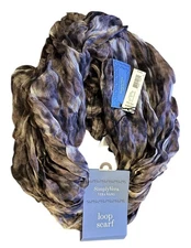 Simply Vera Vera Wang Loop Scarf Crinkle Multicolor Career Infinity Scarf NWT