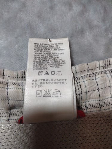 The North Face Mens Off White Plaid Button Down Long Sleeve Shirt Hiking Sz M - Picture 5 of 13