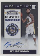 2019-20 Panini Contenders Rookie Sticker Playoff Ticket 77/99 Ky Bowman Auto 0v0