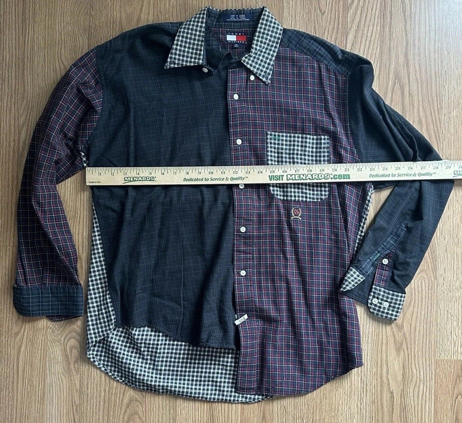 Tommy Hilfiger Men's Patchwork Button-Down Long S… - image 6