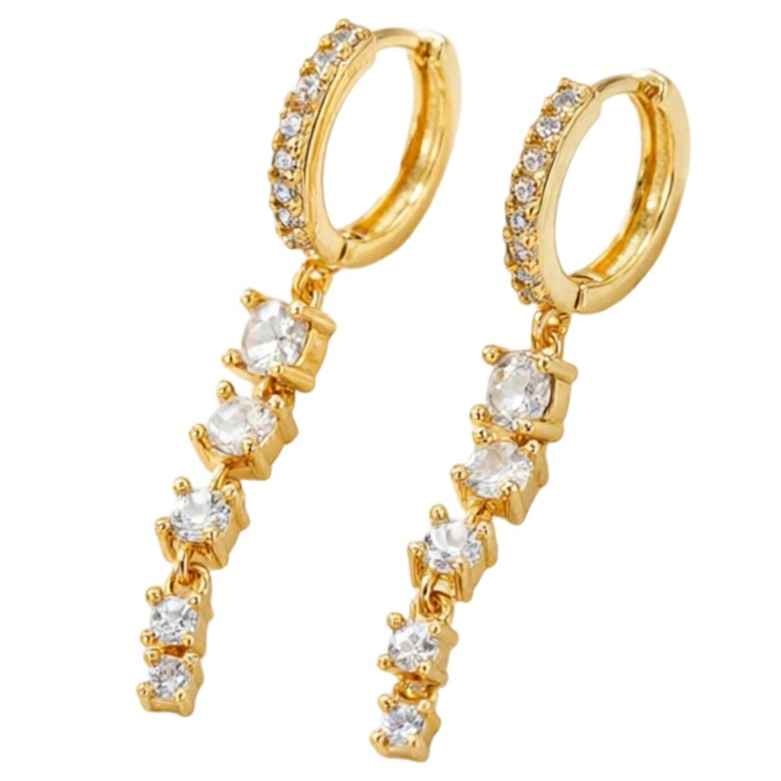 Lunvky Gold Plated Dangle Earrings For Dainty Drop Earring Long Dangling