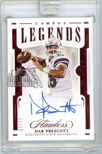 Dak Prescott 2021 Flawless Collegiate Campus Legends Autograph Card CLS-DP 11/15