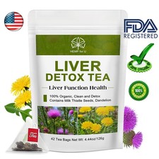 42 Bags Liver Cleanse  Detox Support Liver Detox Tea Herbal Kidney and Pancrea