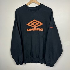 Vintage Umbro Sweatshirt, Drill Top Liam Gallagher, Football, Size Mens XL