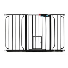 Carlson 51  Walk-Thru Pet Gate with Small Pet Door, All-Metal Frame, 30  H x 29  