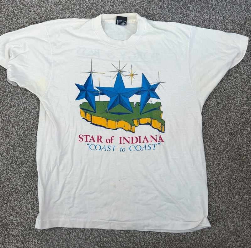 STAR of INDIANA - RARE Vintage T-shirt 1988  - Drum Corps