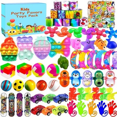 YOAUSHY 120 Pcs Easter Egg Fillers Party Favors for Kids, Treasure Box Toys for