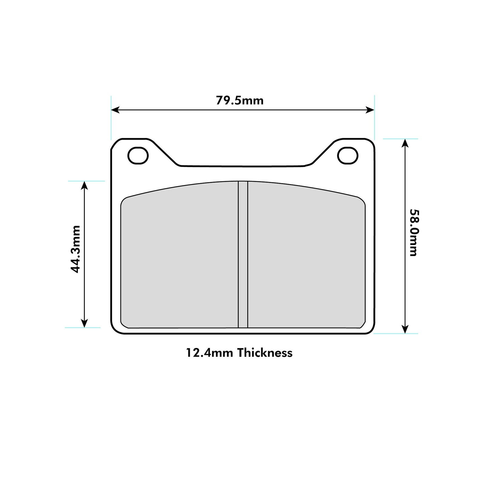 Ferodo DS2500 Brake Pads For Wilwood Powerlite Calipers - FRP3108H