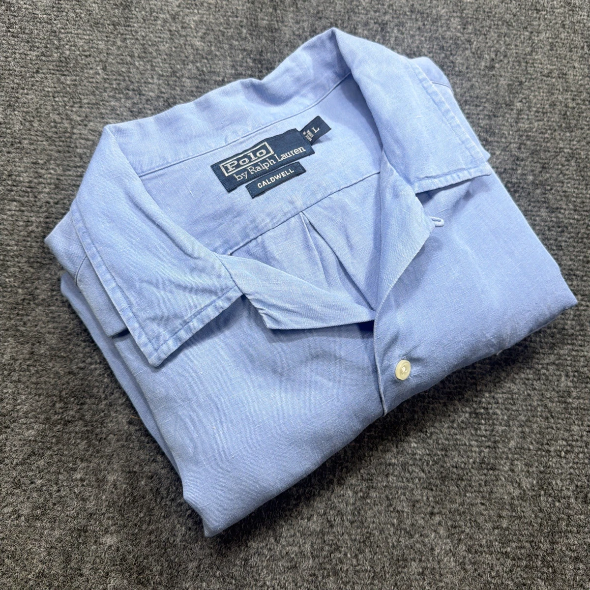 Polo Ralph Lauren Regular Size L Linen Casual Button-Down Shirts