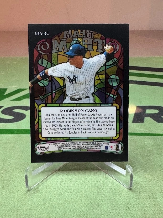 Topps Stadium Club Robinson 2008 cano vitral vitral equipo automático raro - Nueva York Foto 2 de 2