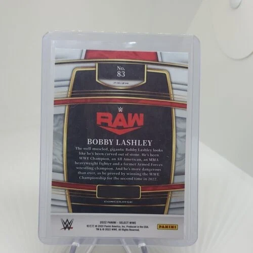 Concourse Scope Prizm Raw Bobby Lashley 2022 Panini Select WWE # 83 - Image 4 of 4