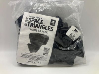 #ad 15 RUBY Space Triangles DELUXE EDITION 15 Pack Clothes Hangers AS SEEN ON TV $8.99