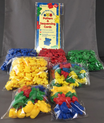 Learning Resources Three Bear Family Counting Sorting w/Extras - 442 Total Pcs