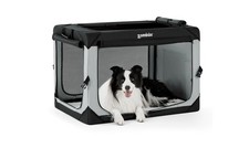 ZOMISIA Collapsible Dog Crate for Medium Dogs - Portable Dog Travel Crate Sof...