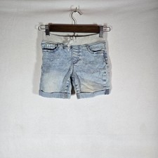Wonder Nation Girls Denim Pull On Shorts Size Medium 7-8 Blue 22 x 12