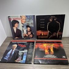 Laserdisc Lot of 25 Unforgiven Mrs Doubtfire Backdraft Hook Outbreak Waterworld