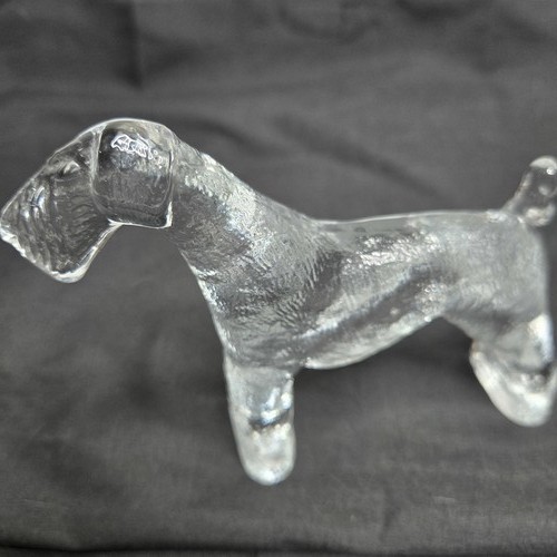 Kosta Boda Figur Airedale Terrier Glas Hundehütte Serie Bertil Vaillien Vintage - Bild 7 von 9