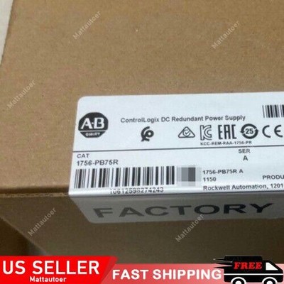 New Allen Bradley 1756-PB75R ControlLogix DC Redundant Power Supply 1756PB75R