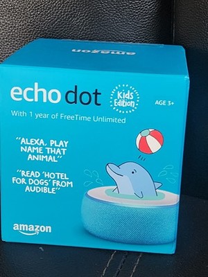 Amazon Echo Dot Kids Edition with Alexa Voice Control - Blue New