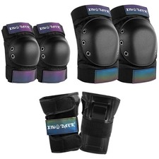 Knee and Elbow Pads Adult - 6 in 1 Knee Elbow Pads Wrist Pads with Drawstri...