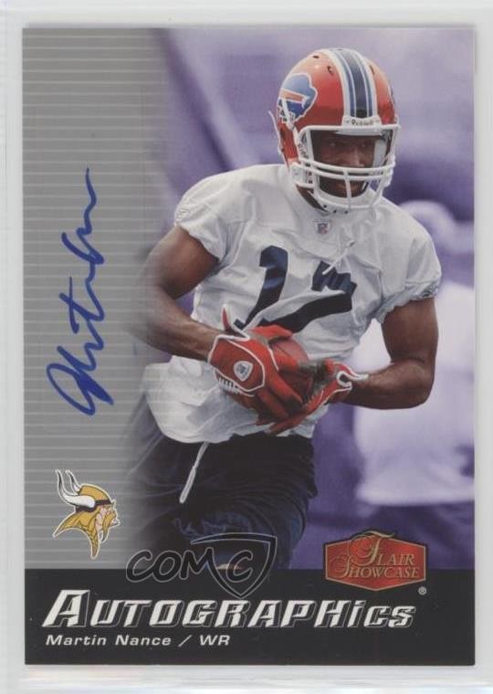 2006 Flair Showcase Autographics Martin Nance #AU-MN Rookie Auto RC 0af