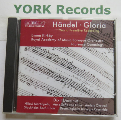 HANDEL - Gloria / Dixit Dominus CUMMINGS / KIRKBY Royal Academy Orch - Ex CD BIS