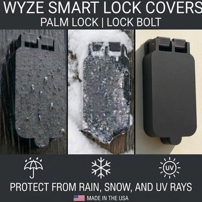 Smart Lock Cover for Wyze Palm Lock | Lock Bolt v1 | Lock Bolt - Sun, Rain, Snow