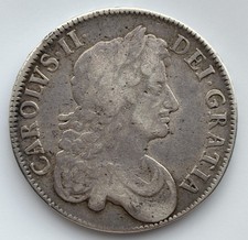 1676 Charles II Silver Crown