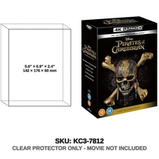 Protector For PIRATES OF THE CARIBBEAN 1-5 [4K UHD + Blu-ray] Disney Box Set ...
