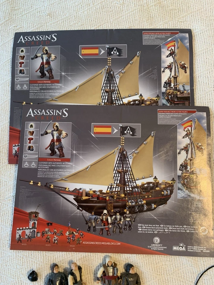 Mega Bloks Assassin's Creed Gunboat Takeover Set 94308 Minifigures Sails - Image 4 of 4