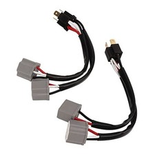 2Pcs 9003 H4 Headlights Wiring Harness Socket Adapter Male to Female 2 Way