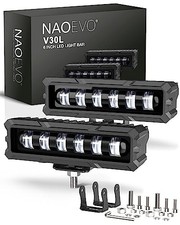 6 Inch LED Light Bar, 50W 2600LM LED Fog/Off Road Lights for White