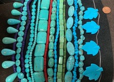 Bulk sale //lot of 15 strands mix shape gem stone beads/(n105)